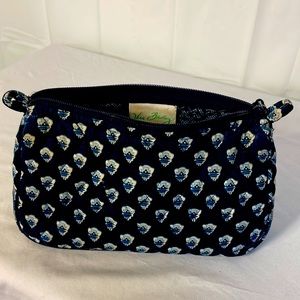 Vera Bradley Makeup Cosmetic Bag Navy Pink Small